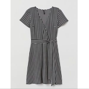 H&M Gingham Wrap Dress